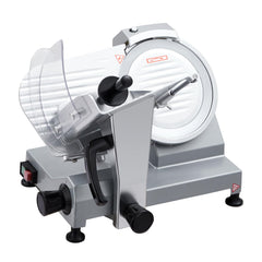 GARVEE Commercial Meat Slicer, 8 Inch Electric Food Slicer - Semi-Auto 210W, Stainless Steel, Adjustable Thickness 0-12mm, Silver - Exceptional Precision, Efficient and Safe Operation