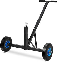 Adjustable Trailer Dolly 600 lbs Capacity Utility, Carbon Steel Trailer with Adjustable Height & 2 Inch Ball, 16 Inch Pneumatic Tires and Universal Wheel, Trailer Mover Dolly for Boats, Kayaks, Canoes
