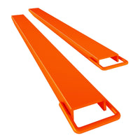 GARVEE 5.5" Width Pallet Fork Extension, 4600 LBS Max Heavy Duty Steel Pallet Extensions for Forklift Truck - Orange / 84x5.5 inch