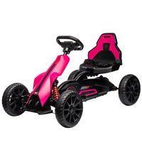 GARVEE 12V Electric Go Kart for Kids,7Ah Battery Powered Car for Toddlers, Ajustable Seat, High/Low Variable Speeds,EVA Wheels, for 3-6 Years - Pink