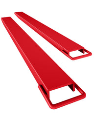 GARVEE Forklift Extensions,4.5 Inch Width Pallet Fork Extensions, Heavy Duty Sliding Forklift Attachment, 1 Pair Fork Extensions for Forklift, Red - 72 Inch