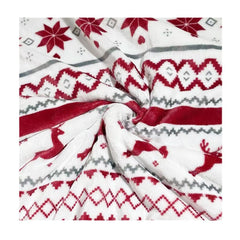 GARVEE Fleece Flannel Christmas Blankets Reindeer Pattern Ultra Soft Plush Throw Blanket for Winter Bedding Couch 160 x 200cm