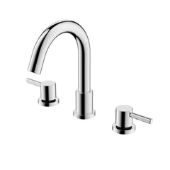 GARVEE Bathroom Faucets for Sink 3 Hole - Chrome Bathroom Faucet with Pop-up Drain, 8 Inch Widespread Bathroom Sink Faucet 2-Handles, Modern Vanity Faucet with Supply Lines - Chrome