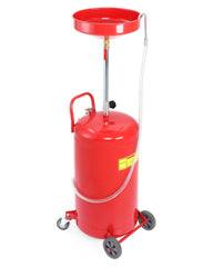 GARVEE 20 Gal Oil Drain with Air Operated Portable, Adjustable Funnel with Wheel
