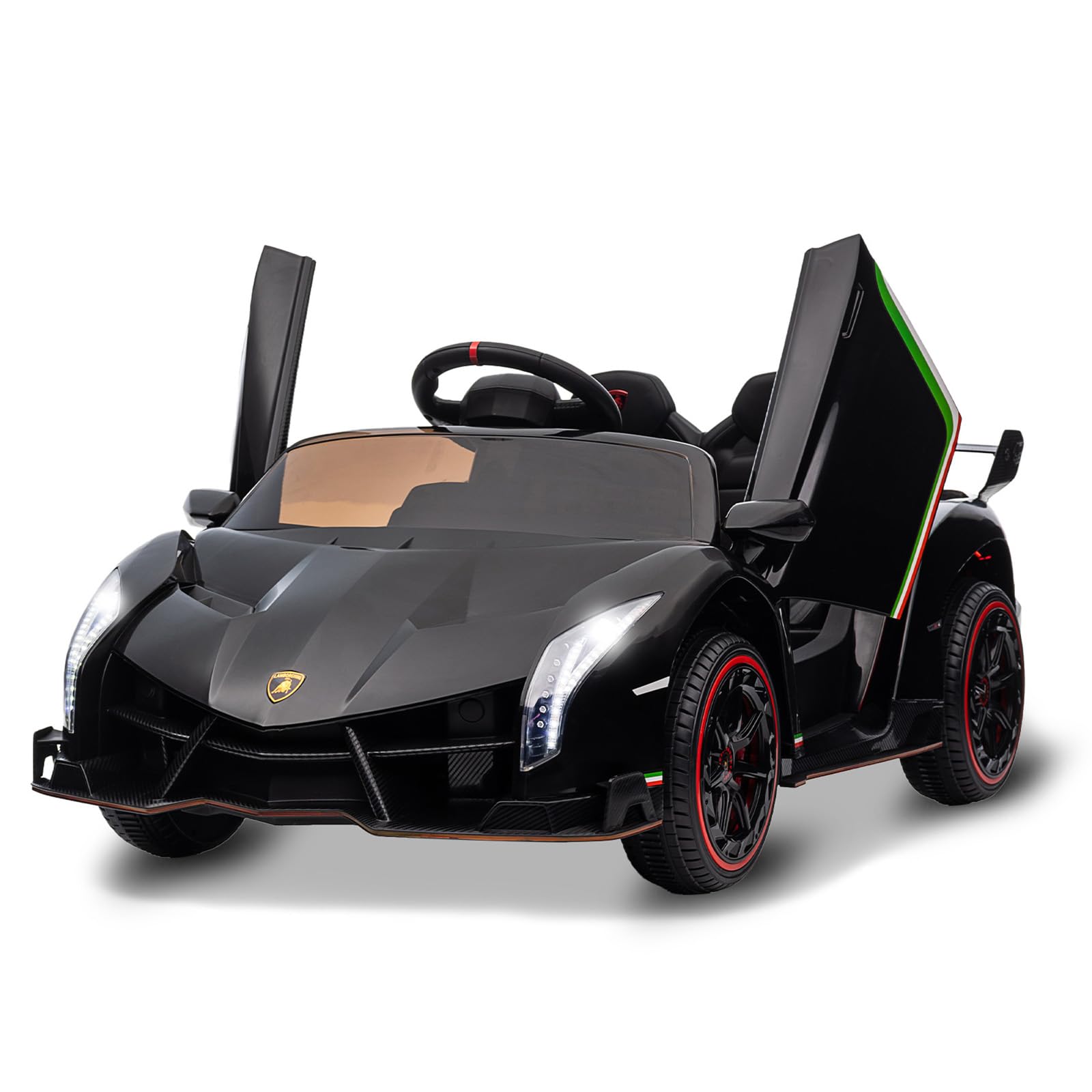 GARVEE 12V Kids Ride On Car, Licensed Lamborghini Venono Electric Car