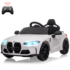GARVEE 12V BMW M4 Ride-On Car: Remote Control, Double Doors, Suspension, 3 Speeds, Bluetooth, MP3, LED Lights, for Ages 37-83 Months