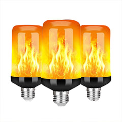 GARVEE LED Flame Effect Light Bulb, 4 Modes Flickering Light Bulb with Gravity Sensor, E27 Base Fire Light Bulb for Christmas Halloween Party Decoration