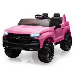 GARVEE 24V 2-Seater Baby Car Truck Licensed Chevrolet Silverado Ride On - Pink