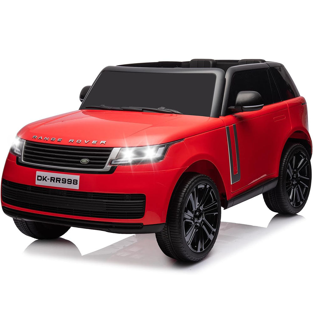 GARVEE 24V 2-Seater Land Rover Ride-On Car For age 3+, With MP3, 3 Speeds, Remote Control, LED, 4-Wheel Suspension - Red