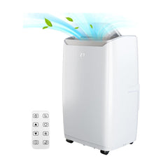 12,000 BTU Portable AC, Multi-Speed Fan for Room Cooling