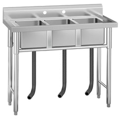 GARVEE Utility Stainless Steel Sink, 57.1