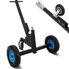 Adjustable Trailer Dolly 1500 lbs Load Capacity, Utility Trailer Mover Dolly with Adjustable Height & 2 Inch Ball,Pneumatic Tires & 3 Universal Wheel, Carbon Steel Trailer, Multiple-uses