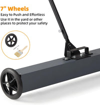 36" Heavy Duty Sweeper, 50 Lbs Rolling Magnetic, Floor Use