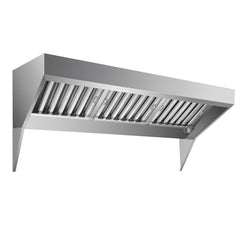 GARVEE Commercial Exhaust Hood 7FT Rust Resistant 201 Stainless Steel with 3 Detachable Oil Filter Meshes for Kitchen and Restaurant