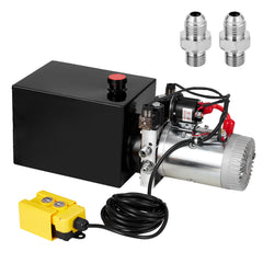 GARVEE Double Acting 12V Hydraulic Power Unit, 13Qt, for Car Lifts - 鈥?.5 Quart Double