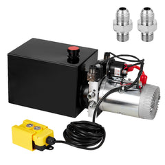 GARVEE Double Acting 12V Hydraulic Power Unit, 13Qt, for Car Lifts - 鈥?0.5 Quart Double