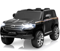 GARVEE 12V Toyota Land Cruiser Kids' Car: Remote, LED, 3 Speeds, Dual 45W Motors, USB Music, Seat Belt, CPC & ASTM Approved