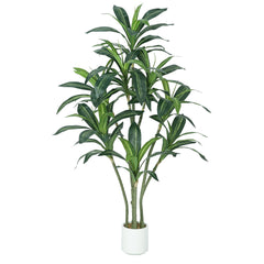 GARVEE 5.5FT Artificial Dracaena Tree Fake Plant, Faux Tropical Yucca Floor Plant Tree in Pot for Home Decor Indoor Outdoor Office Decor, All Season Green