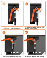 GARVEE Universal Skid Steer Quick Attach Conversion Attach Adapter, Weld on Quick Attachment Plate, A Pair Skid Steer Quick Tach Attach Conversion Adapter Bobtach Box Plate Weld On QTK