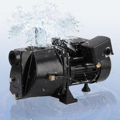 1.75 Hp Water Transfer Pump Shallow Well Jet Pump, 2070GPH Cast Iron Above Ground Booster Pump, Well Depth Up to 25ft, 115V/230V Dual Voltage 60Hz, for Draining Irrigation Lawn Farm Water Removal