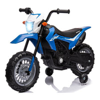 GARVEE Kids Electric Ride on Motorcycle, Licensed Honda Battery Powered Motorbike Toy, with Training Wheels, Rechargeable Battery, Headlight, Engine Sounds, for Children Girls Boys - Blue