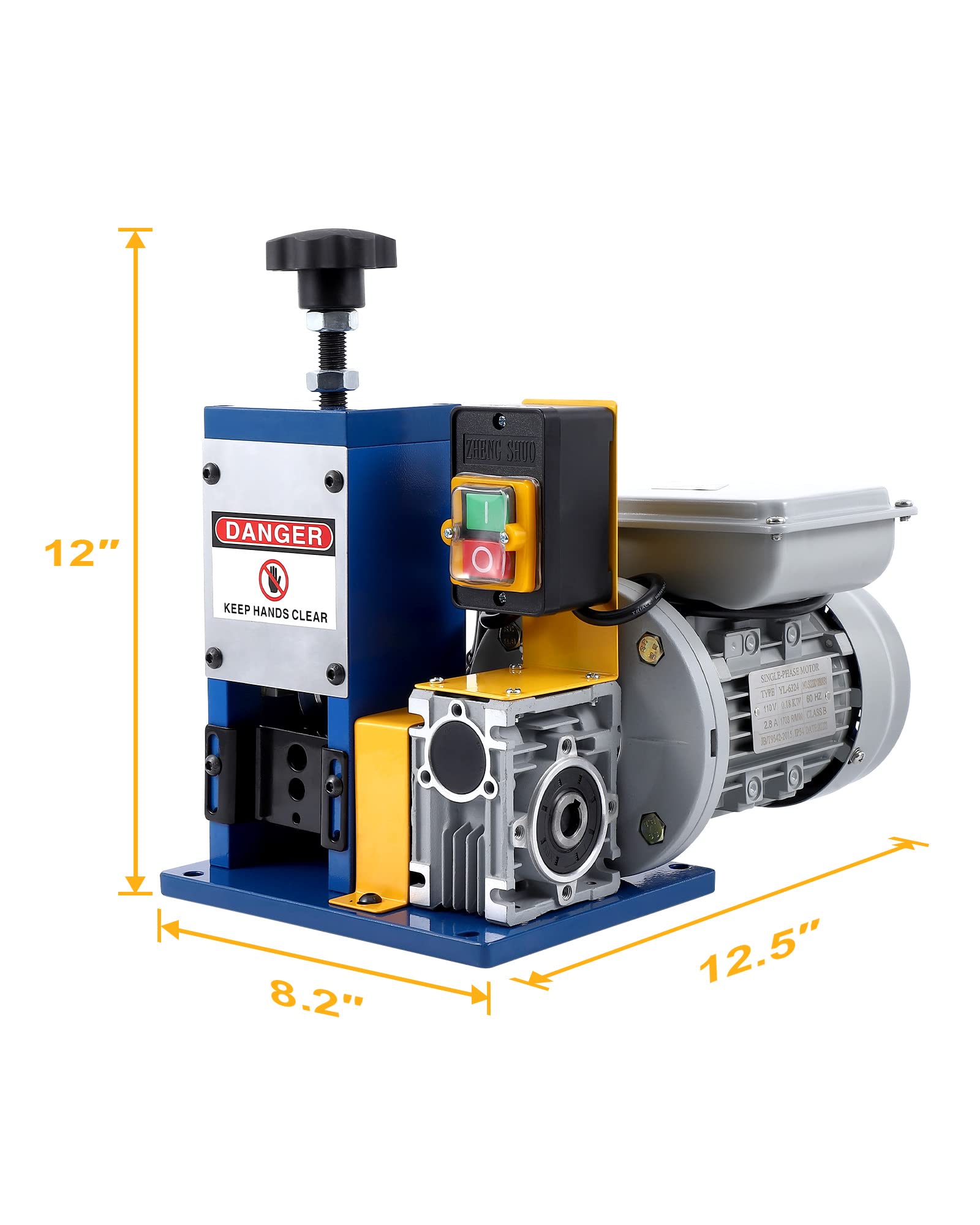 GARVEE Automatic Wire Stripping Machine for 0.06-0.98 Inch, High Precision Wire Stripper Tool for 7/0-15 AWG, Electric Wire Stripper for Scrap Cable Copper Recycling