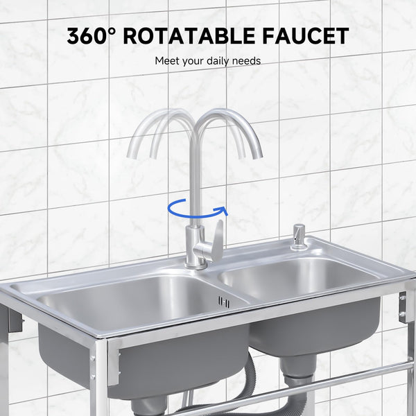 GARVEE Double Sink Features