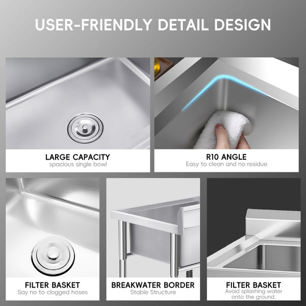 GARVEE Commercial Sink Front View