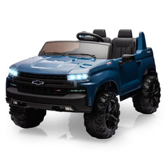 GARVEE 24V 2-Seater Baby Car Truck Licensed Chevrolet Silverado Ride On - Blue