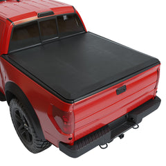 GARVEE Soft Quad Fold Tonneau Cover for 2015-2023 Ford F150 5.5ft