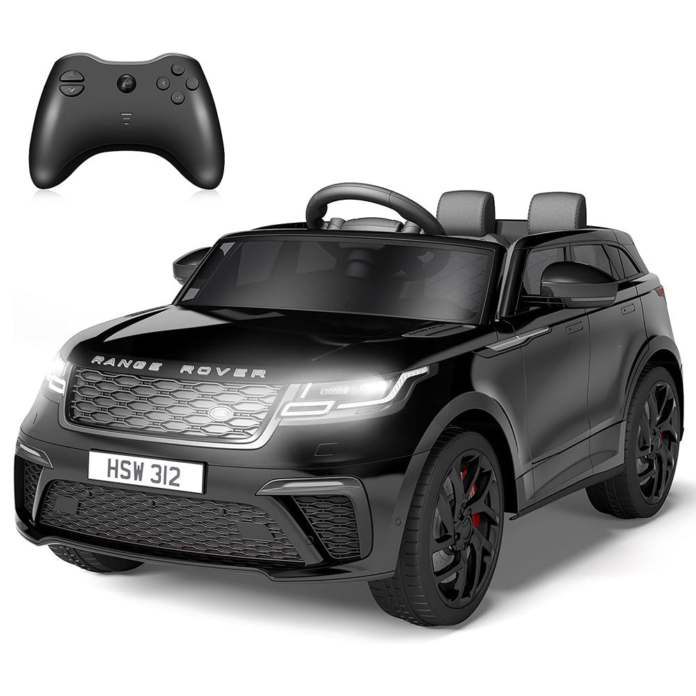 GARVEE Ride on Cars for Kid 3-8, 12V Licensed Land Rover Ride Electric Car for Kids with Parent Remote Control, MP3 Player, Rocking, Pull Rod - Black