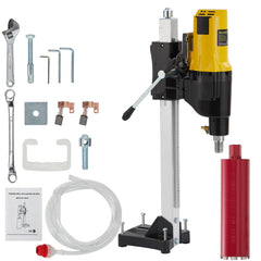 GARVEE 2500W Diamond Core Drilling Machine, Dry & Wet Drilling Rig & Base Stand with 4.25