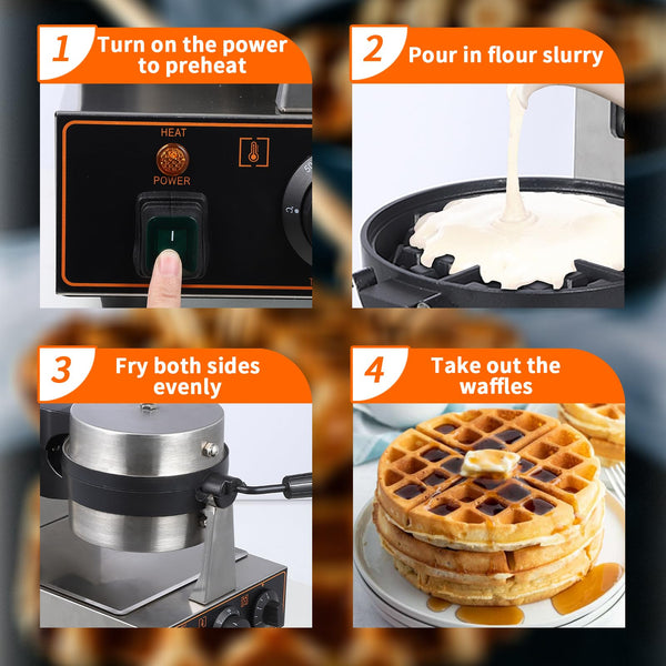 GARVEE Commercial Waffle Maker Installation