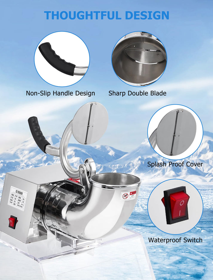 GARVEE Ice Crusher Shaver Control Panel