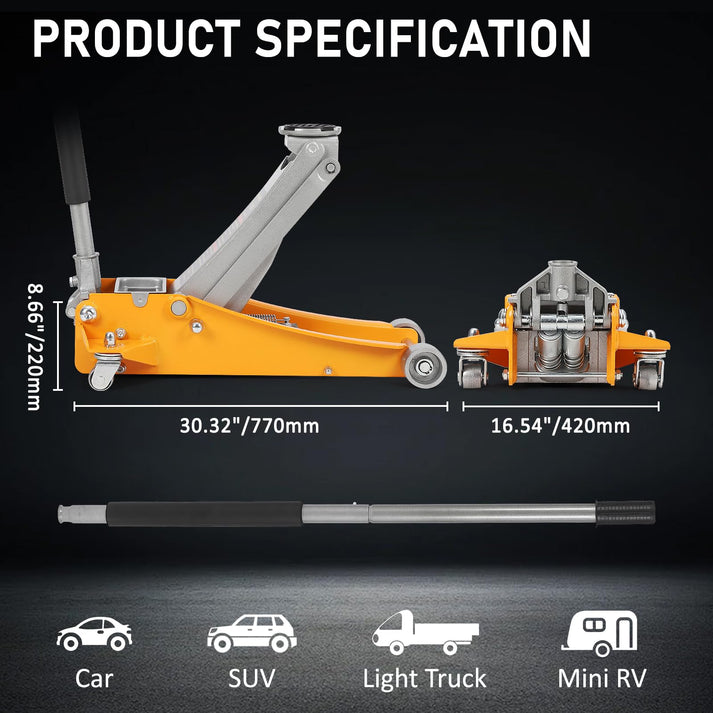 GARVEE Floor Jack Safety Features