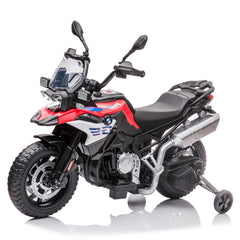 GARVEE 12V 7AH Kids Motorcycle + High/Low Speed + EVA Tire + LED Headlights + Spring Suspension + Music + Training Wheels + Boys and Girls