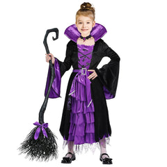 GARVEE Twister.CK Halloween Witch Costume Fairytale Witch Deluxe Set Fancy Party Dress Up for Girls - S