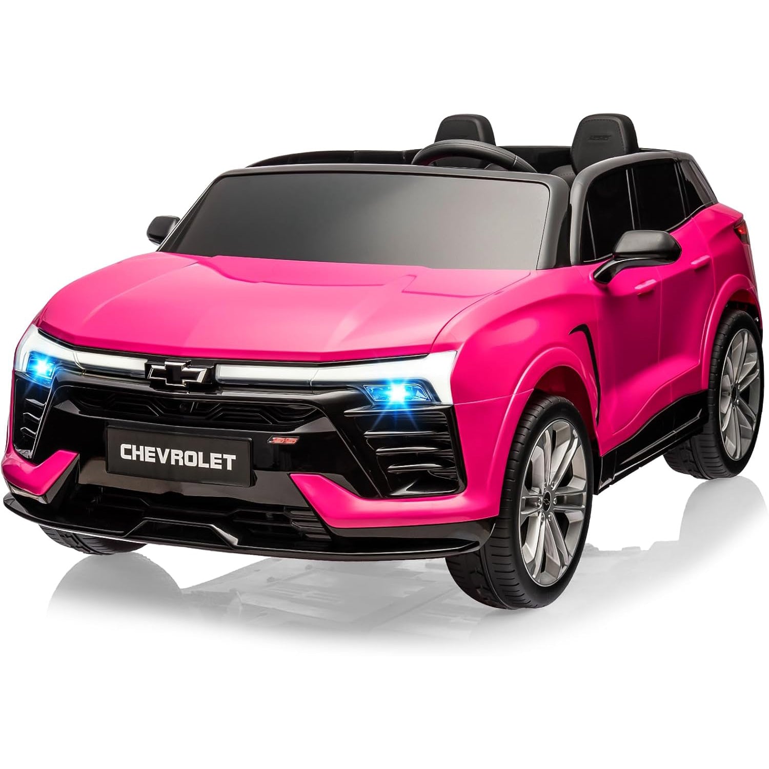 GARVEE 24V 2-Seater Chevrolet Blazer Kids Car with Remote Control, Bluetooth - Pink