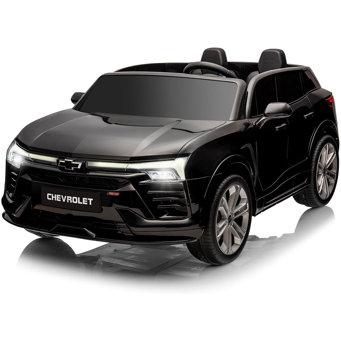 GARVEE 24V 2-Seater Chevrolet Blazer Kids Car with Remote Control, Bluetooth - Black