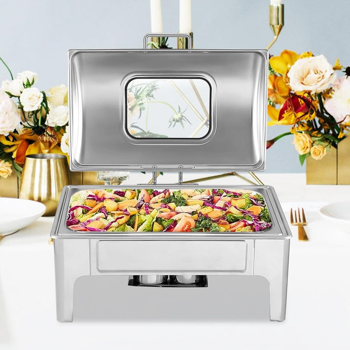 GARVEE Roll Top Chafing Dish Full View