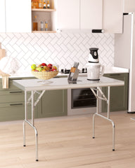 GARVEE Stainless Steel Folding Table, 48