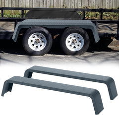 2-Pack Heavy Duty Steel Trailer Fenders, Fits 13