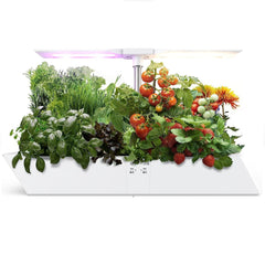 GARVEE Hydroponics Growing System 12Pods,Indoor Herb Garden with Full Spectrum Grow Light,Plants Germination Kit (No Seed) with Independent Control Planting Mode,Automatic Timer