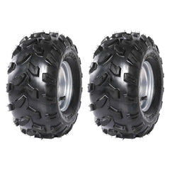 GARVEE 25x8-12 6PR ATV/UTV Tires, All Terrain Tires 25x8x12 Trail Sand Mud Stream Off-Road Tires, Tubeless Set of 2 - 19x9.5-8 4PR