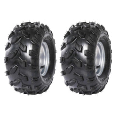 GARVEE 25x8-12 6PR ATV/UTV Tires, All Terrain Tires 25x8x12 Trail Sand Mud Stream Off-Road Tires, Tubeless Set of 2 - 18x9.5-8 4PR