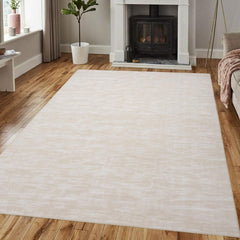 GARVEE 3x5 Washable Bedroom Rug Indoor Solid Area Rug Non-Slip Throw Carpet Contemporary Area Rug Modern Area Rug for Living Room Bedroom Kitchen Nursery, 3' x 5' Cream White