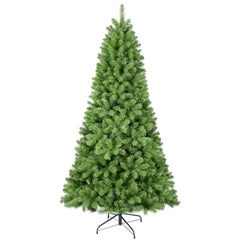 GARVEE 5FT/6FT/7FT Christmas Tree, Artificial Christmas Tree with Metal Stand, Hinged Branches, Unlit Christmas Pine Tree for Home Office Decor