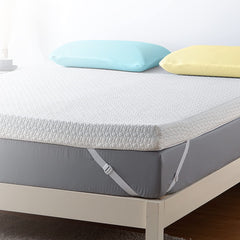 California King Mattress Topper,4-Inch Memory Foam Mattress Topper with Bamboo Cover, Dual Layer Bed Topper Cal King