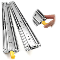Heavy Duty 500 Lbs Load 3-Fold Slides with Lock - Full Extension