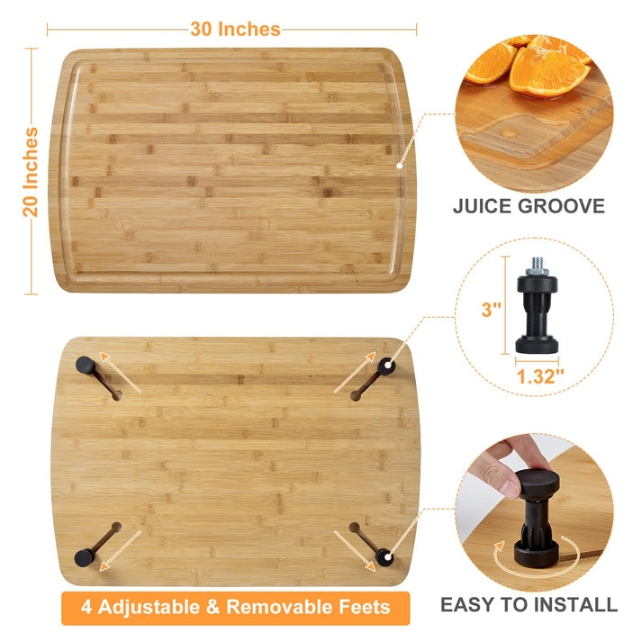 GARVEE Bamboo Cutting Board in Kitchen